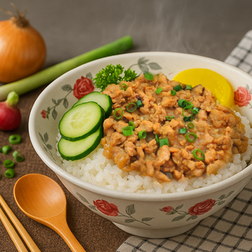 Fried Shallot Minced Chicken Rice 油蔥雞肉飯 350g