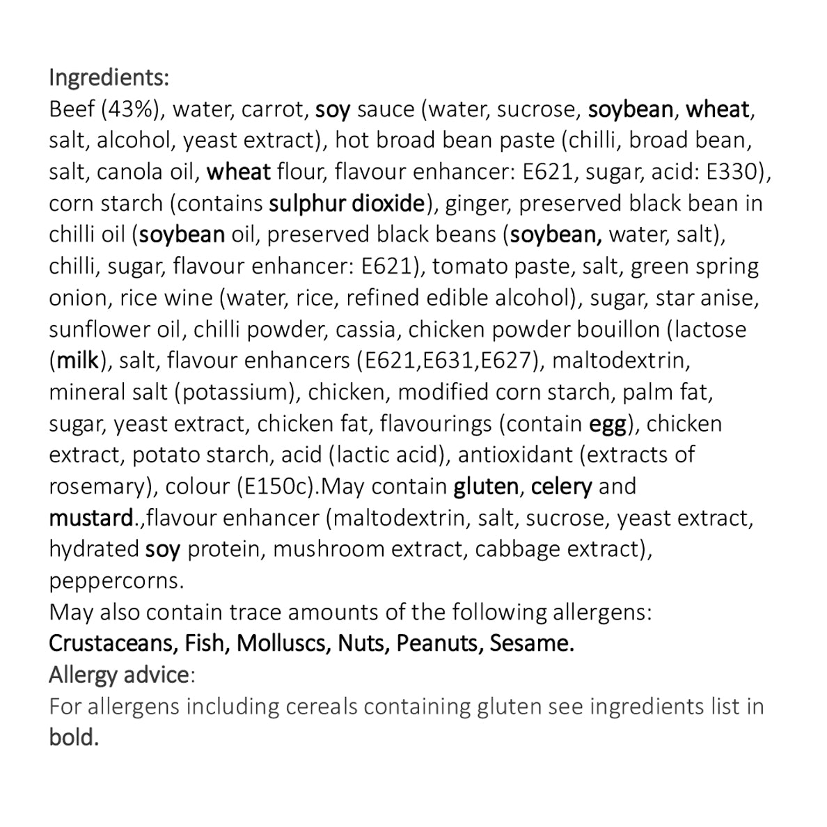 Braised Beef in Soy Sauce 紅燒牛腩 OOLiOS Frozen Asian Food Online Shop